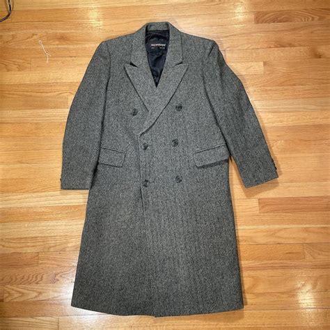 YSL Saint Laurent Rive Left Overcoat Above 3/4 Vintage 1980s